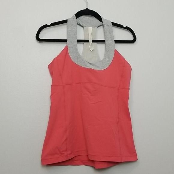 Lululemon Melon Scoop Neck Tank Top Size 10